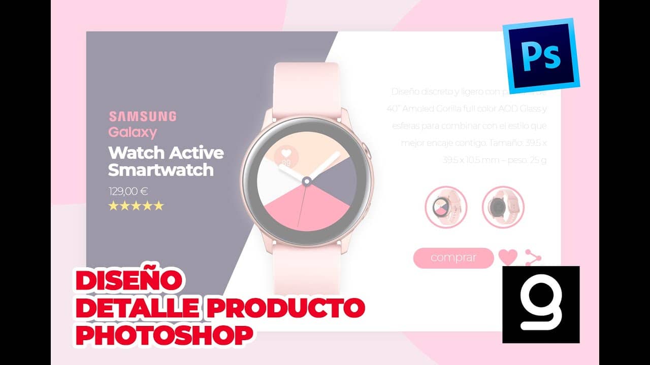reloj-rosa-diseño-de-producto-photoshop